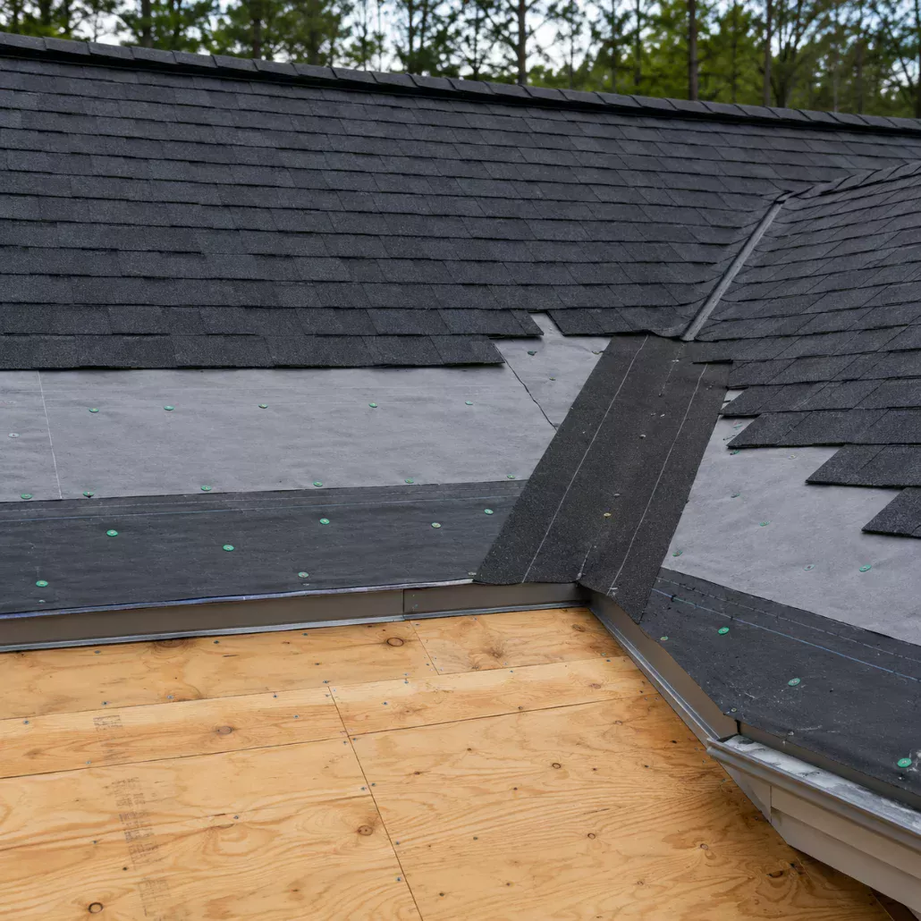 Tear-off and deck inspection Tear-off and decking inspection during a roof replacement