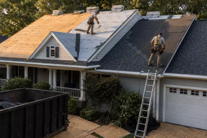 Full roof replacement by Snug Roofing Solutions in Charlotte, North Carolina
